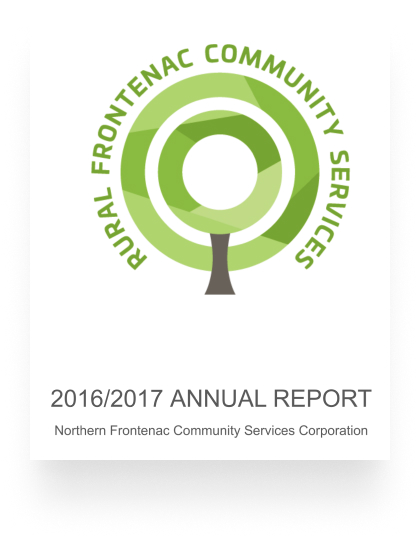 Rural Frontenac community services. 2016/2017 annual report. Northern frontenac community services corporation