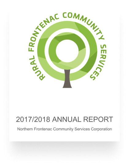 Rural Frontenac community services. 2017/2018 annual report. Northern frontenac community services corporation