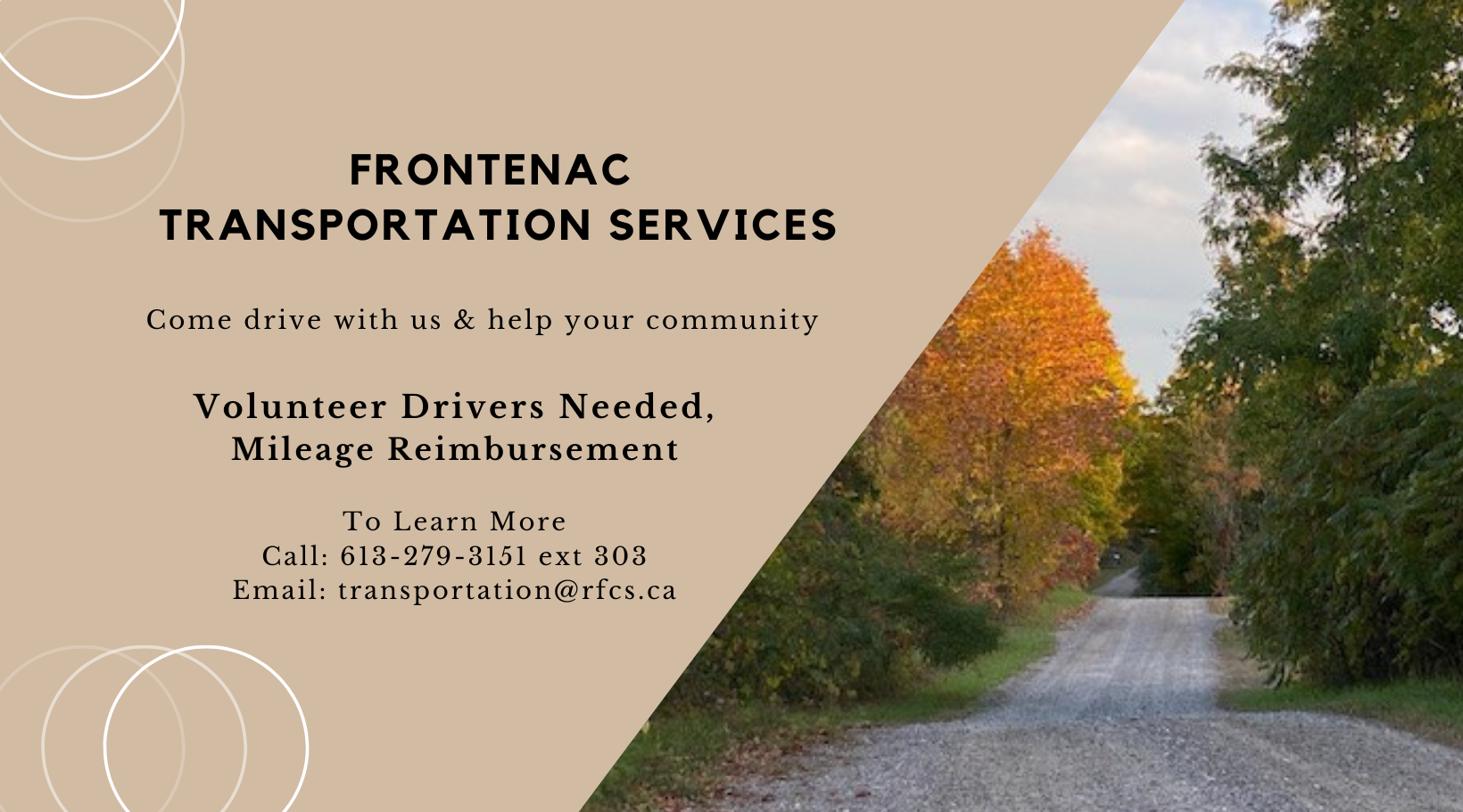 Volunteer drivers needed website