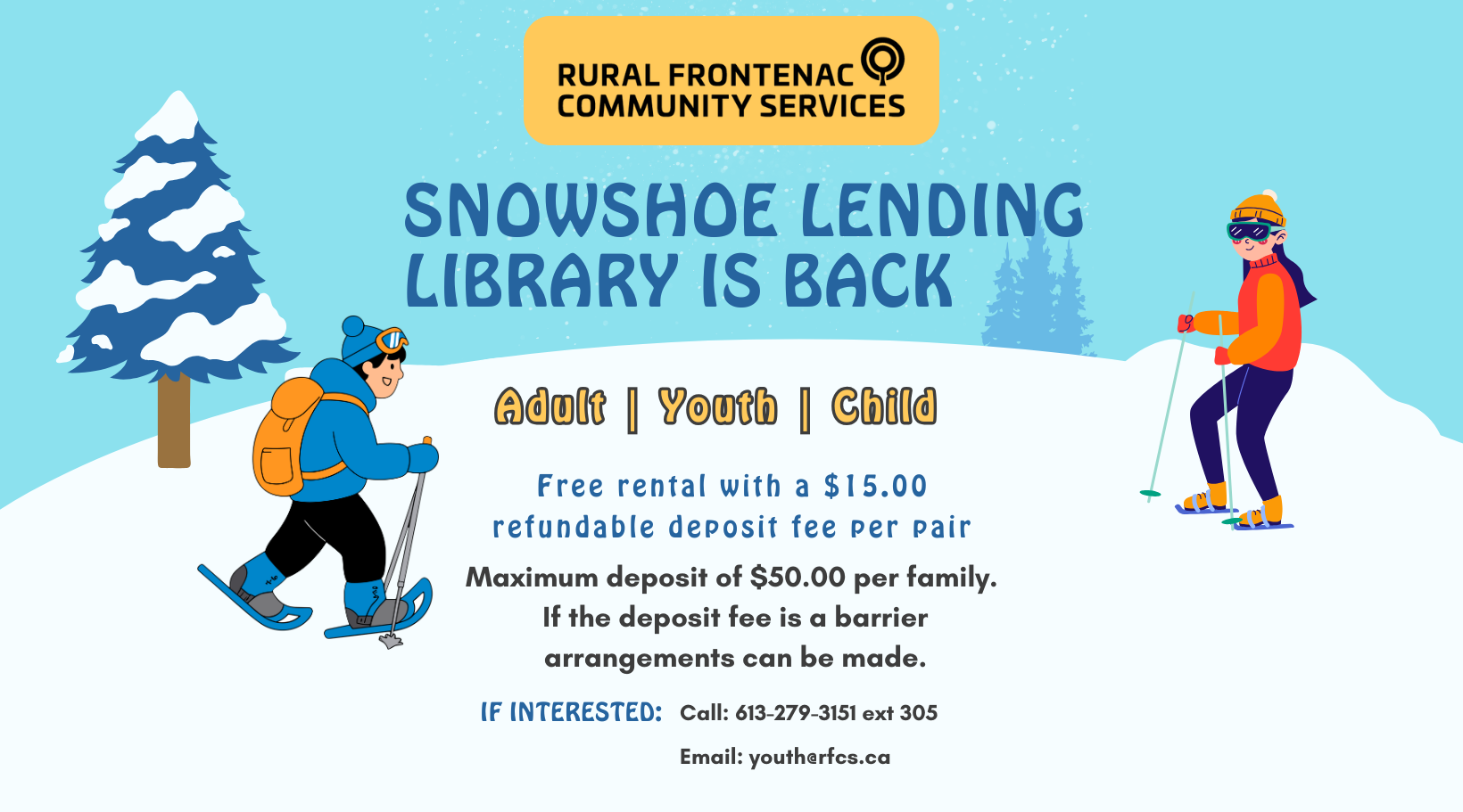 Snowshoe lending library